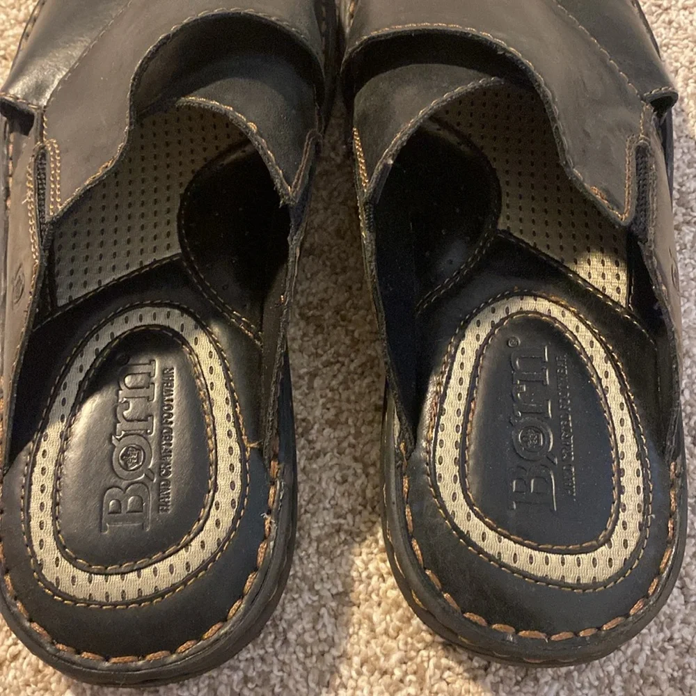 Born Marco Slide Leather Sandals - Like New!